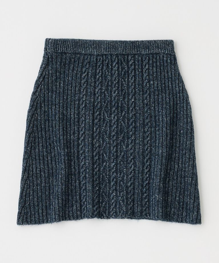 MOUSSY「RIB CABLE ミニスカート」|スカート|