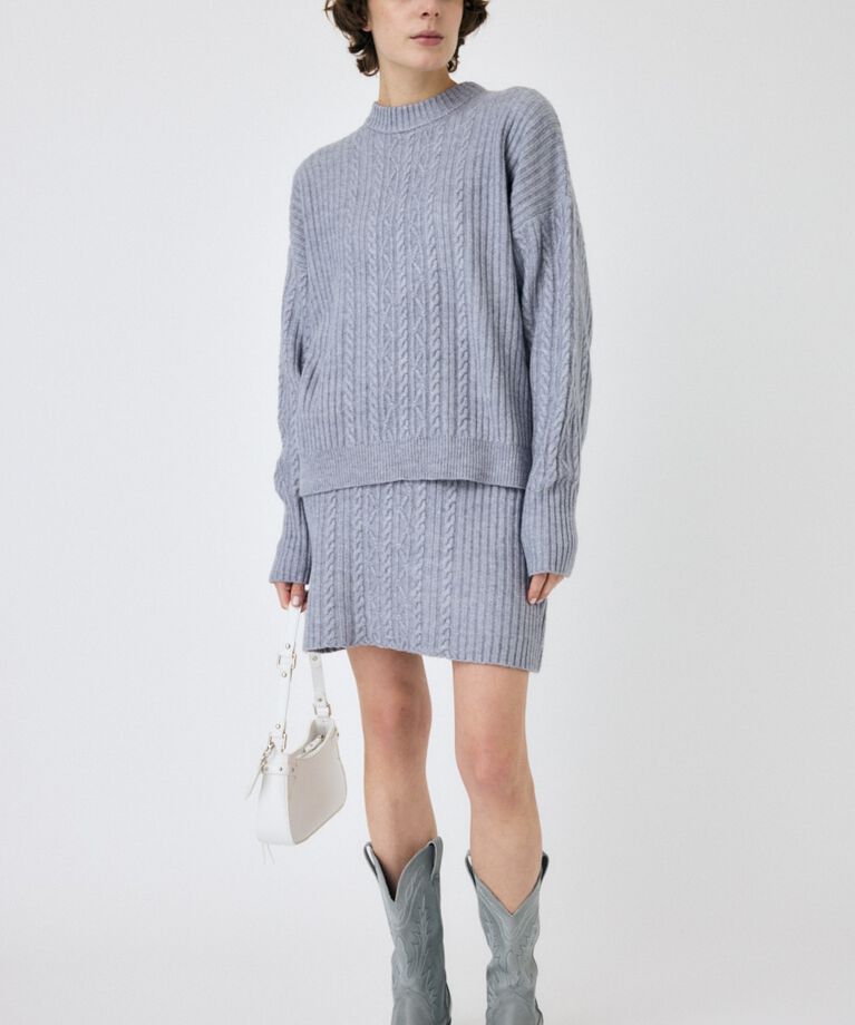 MOUSSY「RIB CABLE ミニスカート」|スカート|