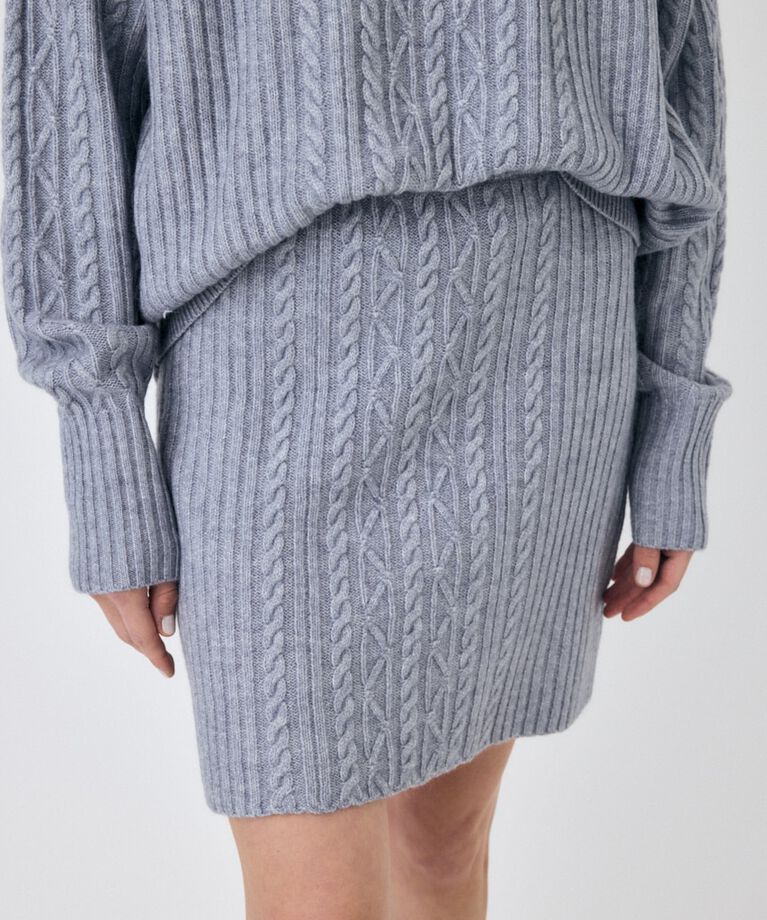 MOUSSY「RIB CABLE ミニスカート」|スカート|