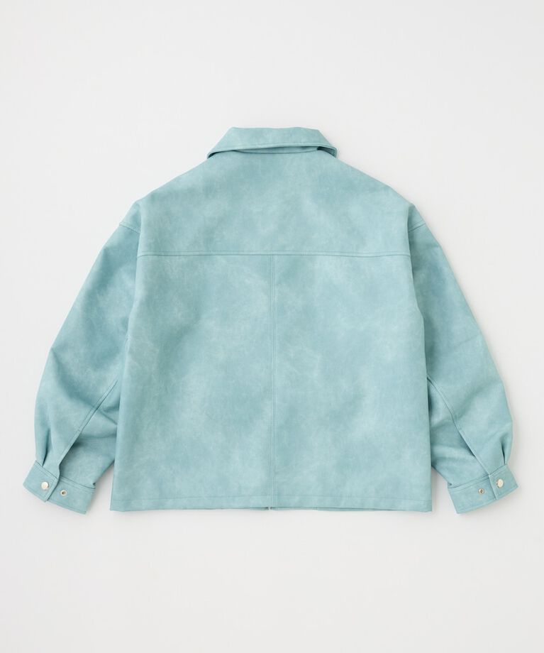 MOUSSY「FAUX LEATHER OVER ジャケット」|ブルゾン・スタジャン|
