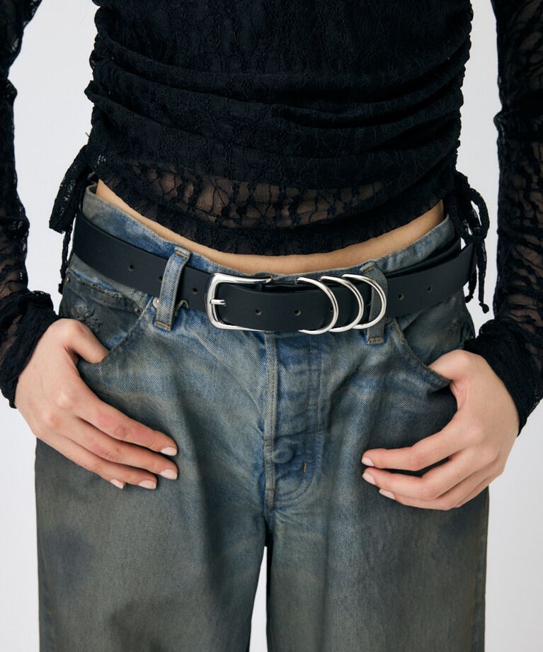 MOUSSY「RING レザーベルト」|ベルト|