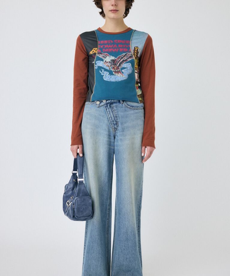 MOUSSY「REMAKE TINY ロンT」|Tシャツ・カットソー|