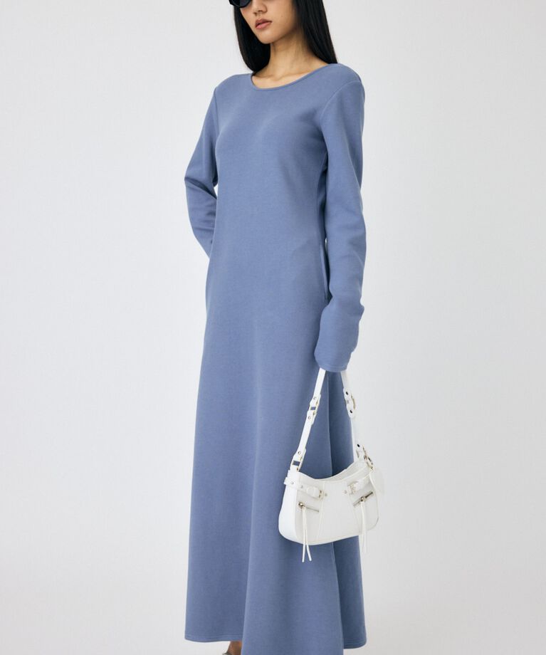 MOUSSY「BACK OPEN マキシドレス」|ワンピース|L/BLU1