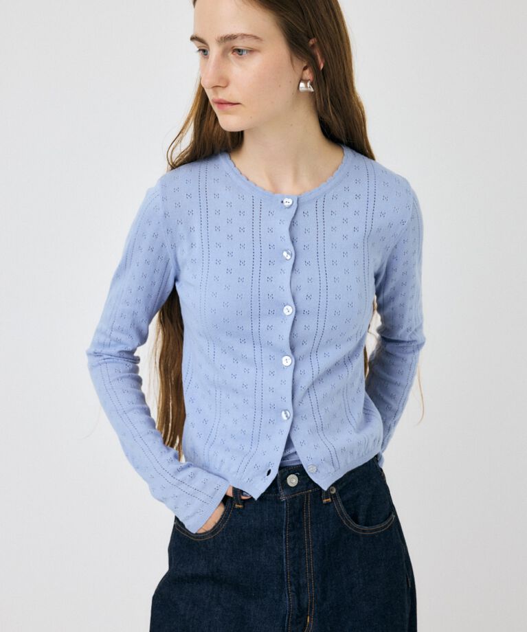 MOUSSY「PICOT EYELET ニットアンサンブル」|ニット・セーター|