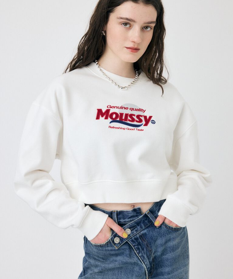 MOUSSY「MOUSSY PRODUCT ロゴプルオーバー」|パーカー|O/WHT1