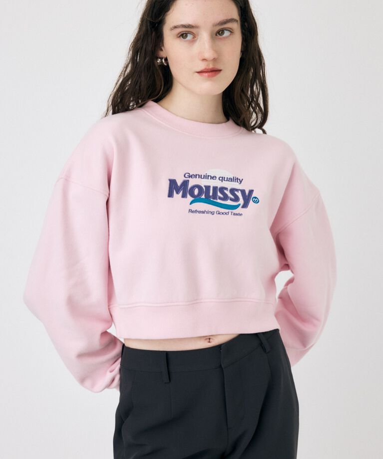 MOUSSY「MOUSSY PRODUCT ロゴプルオーバー」|パーカー|L/PNK1