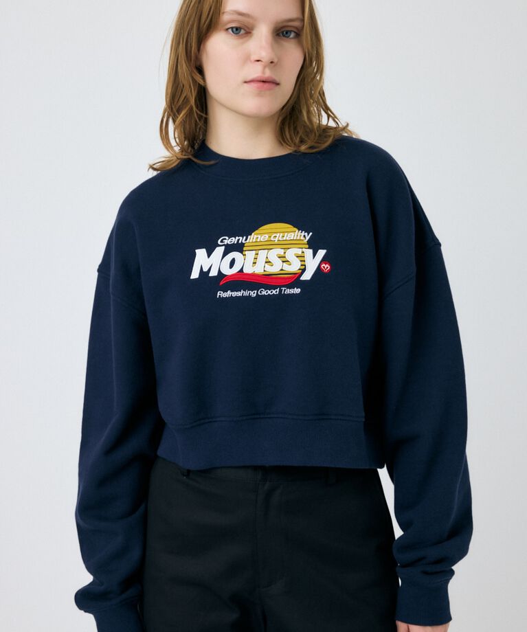 MOUSSY「MOUSSY PRODUCT ロゴプルオーバー」|パーカー|D/NVY3