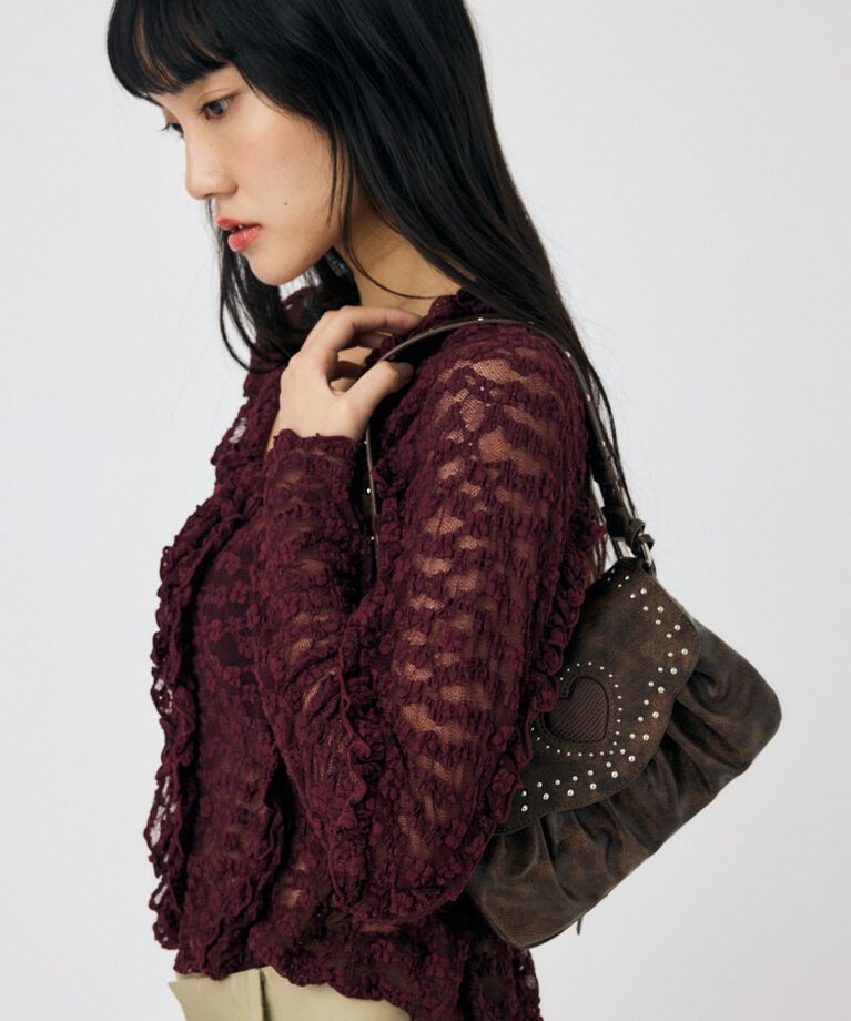 MOUSSY「HEART GATHER スタッズバッグ」|その他|BRN