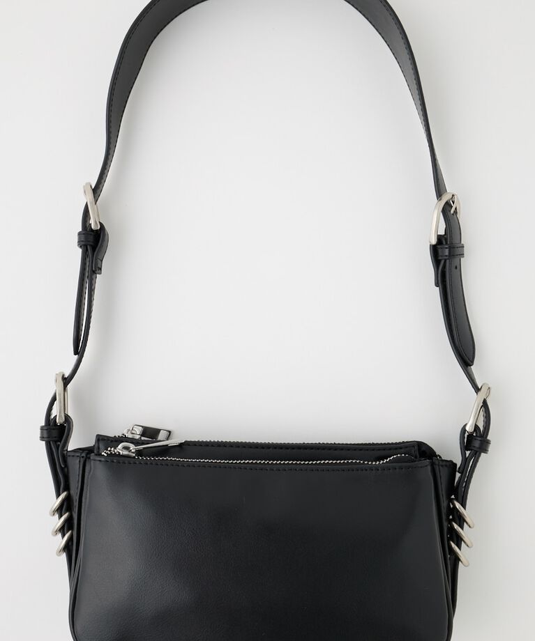 MOUSSY「BUCKLE STRAP ショルダーバッグ」|その他|BLK