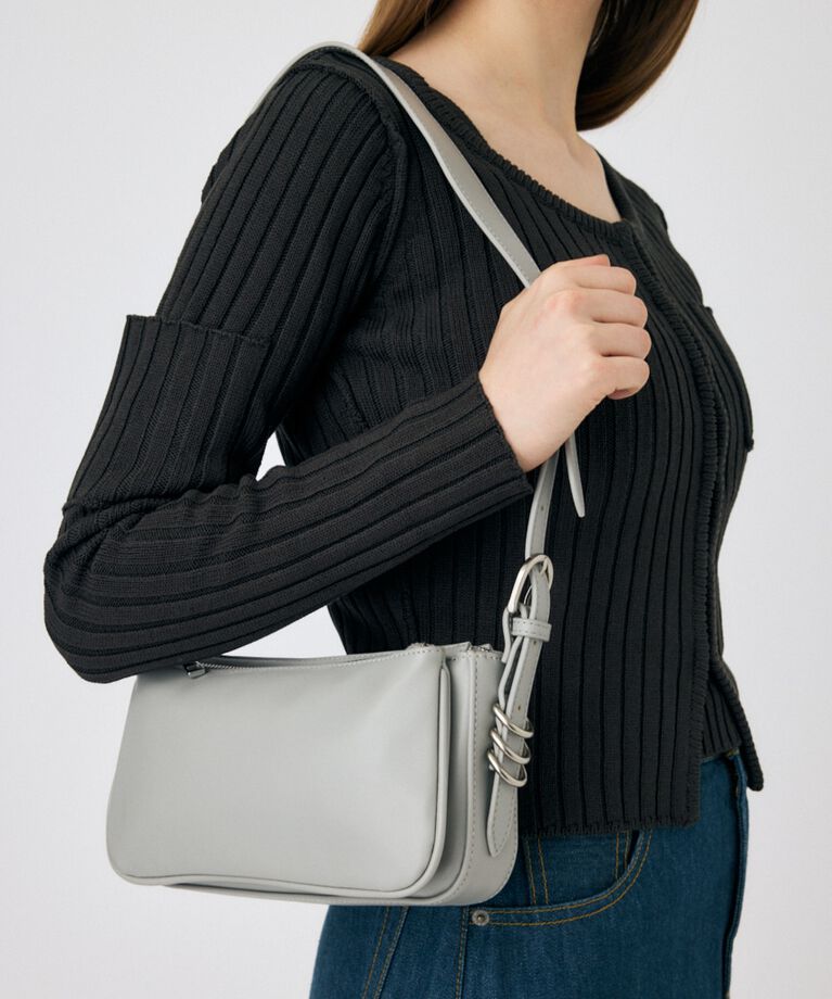 MOUSSY「BUCKLE STRAP ショルダーバッグ」|その他|L/GRY1