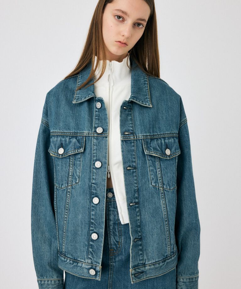 MOUSSY「TINTED デニムジャケット」|デニムジャケット|L/BLU1
