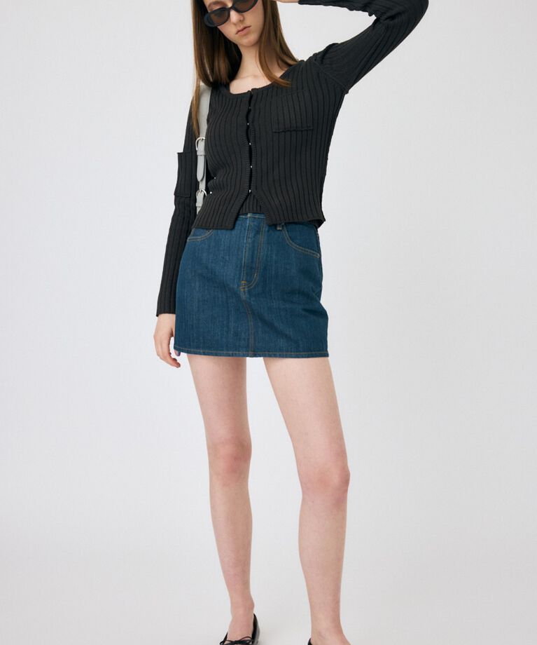 MOUSSY「TINTED DENIM ミニスカート」|スカート|