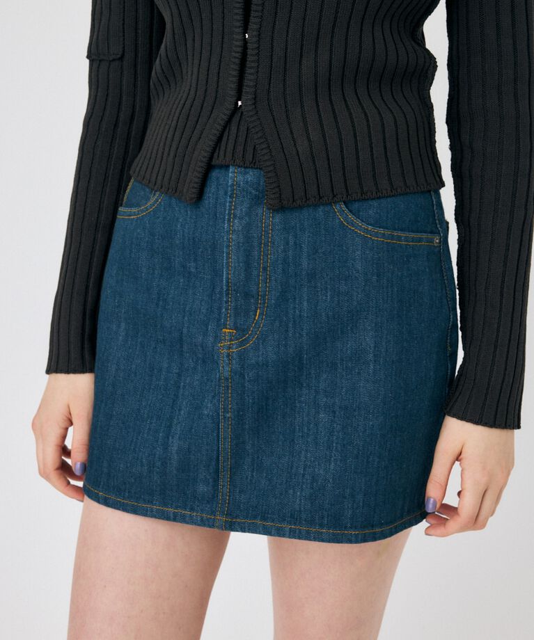 MOUSSY「TINTED DENIM ミニスカート」|スカート|