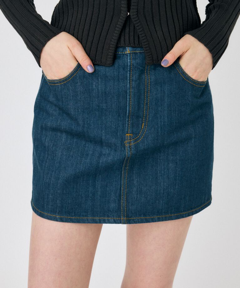MOUSSY「TINTED DENIM ミニスカート」|スカート|