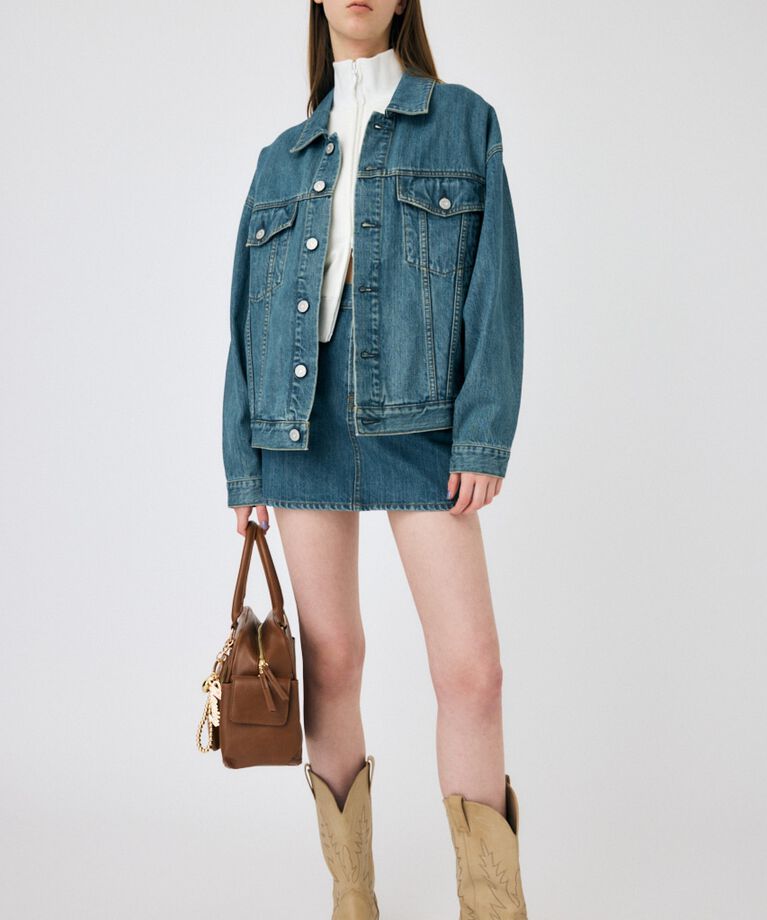 MOUSSY「TINTED DENIM ミニスカート」|スカート|