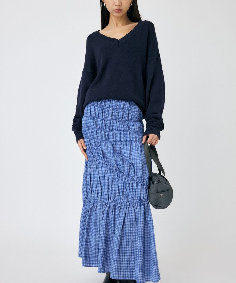 MOUSSY「PLAID GATHER スカート」|スカート|