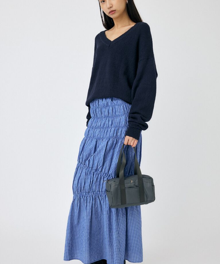 MOUSSY「PLAID GATHER スカート」|スカート|