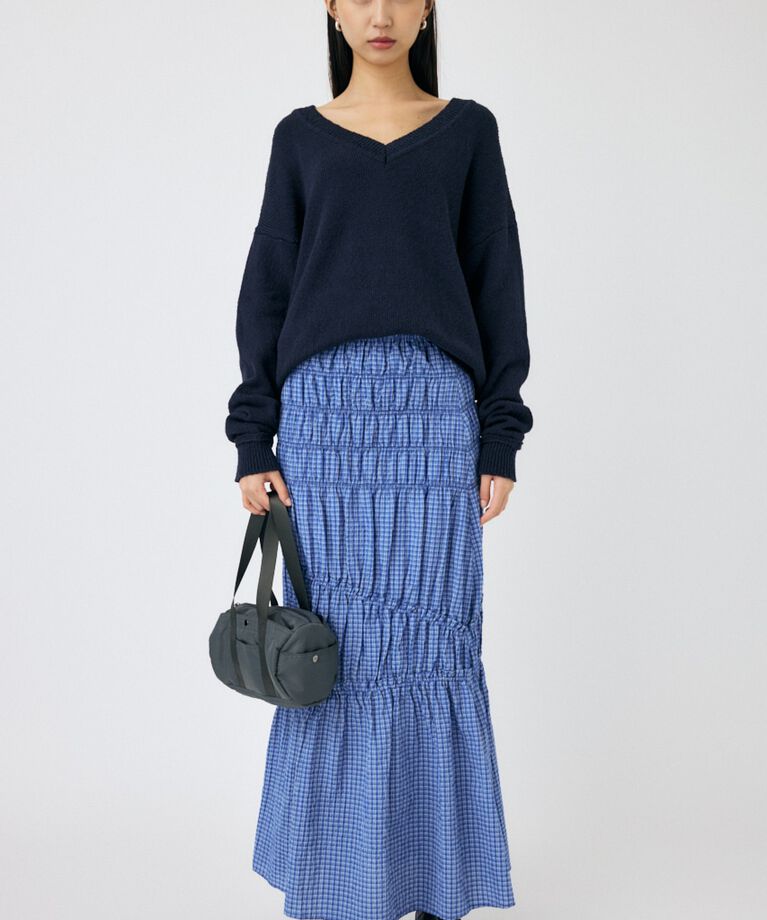 MOUSSY「PLAID GATHER スカート」|スカート|