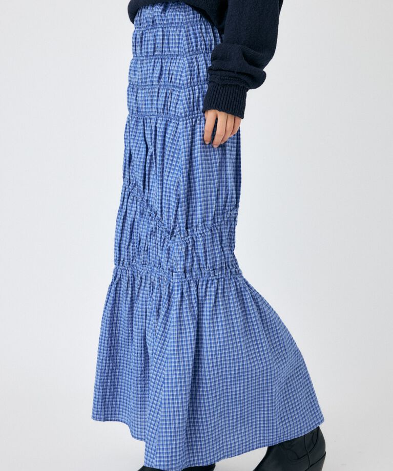 MOUSSY「PLAID GATHER スカート」|スカート|