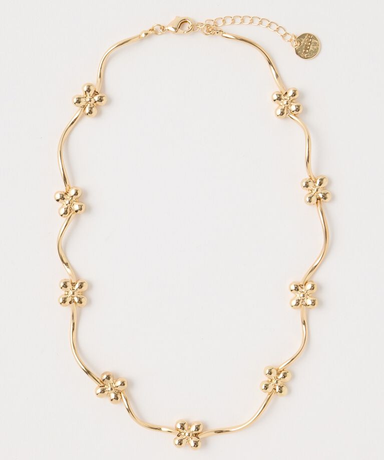 MOUSSY「FLORAL CHAIN チョーカー」|ネックレス|GLD