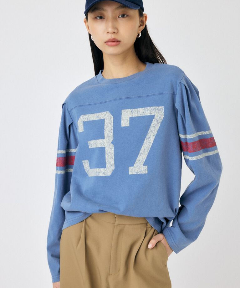 MOUSSY「NUMBERING VINTAGE ロンT」|Tシャツ・カットソー|