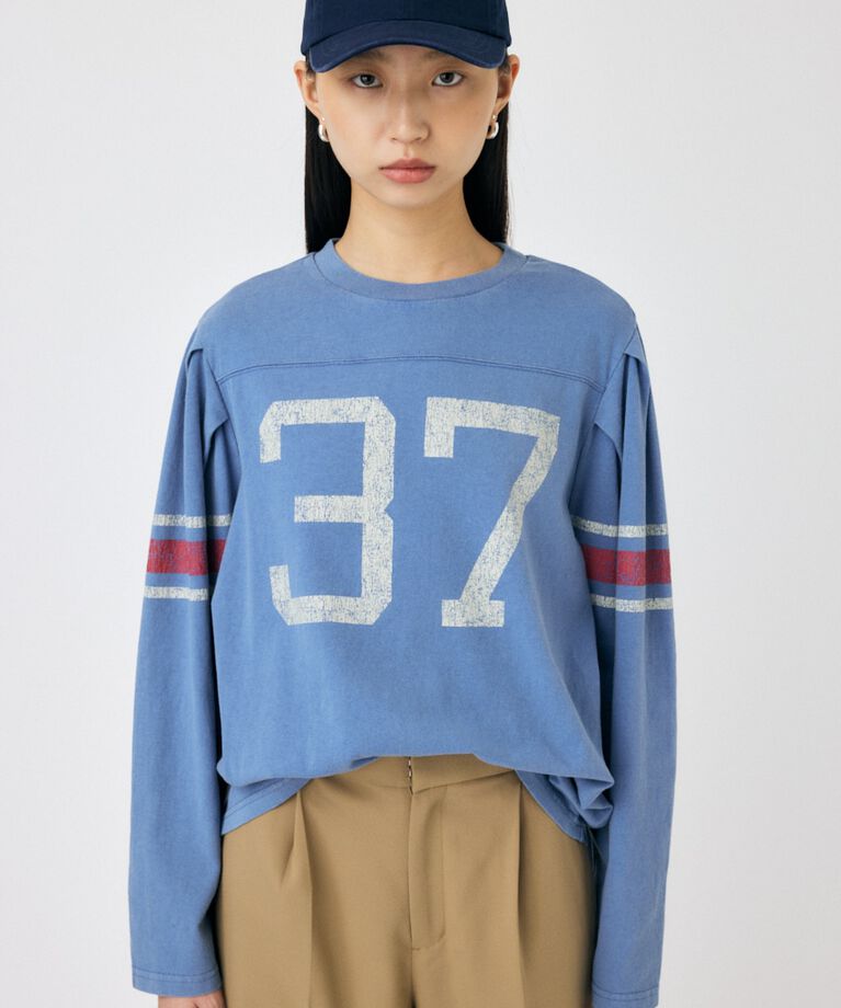 MOUSSY「NUMBERING VINTAGE ロンT」|Tシャツ・カットソー|