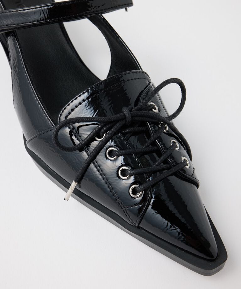 MOUSSY「LACE UP SLING BACK ミュール」|サンダル|
