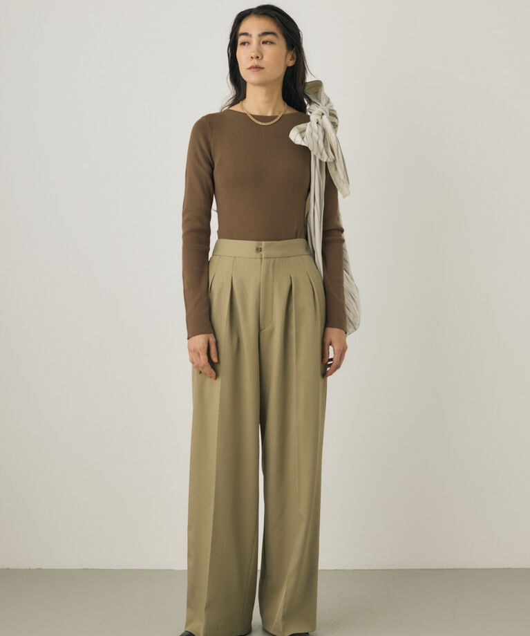MOUSSY「TWOタックパンツ　リサイクルポリエステル使用」|その他|L/KHA1