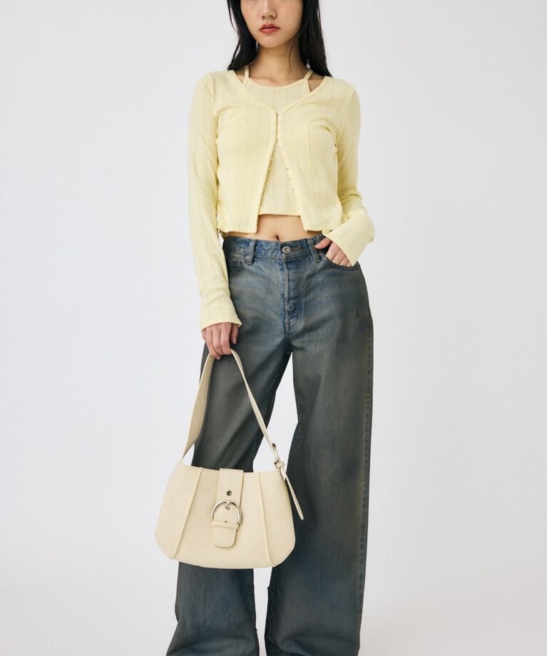 MOUSSY「LAYERED 2WAY カーディガン」|Tシャツ・カットソー|
