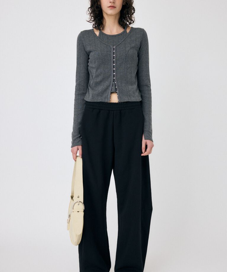 MOUSSY「LAYERED 2WAY カーディガン」|Tシャツ・カットソー|