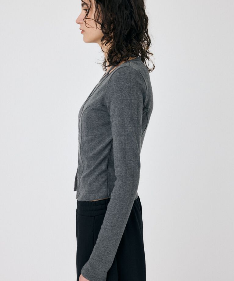 MOUSSY「LAYERED 2WAY カーディガン」|Tシャツ・カットソー|