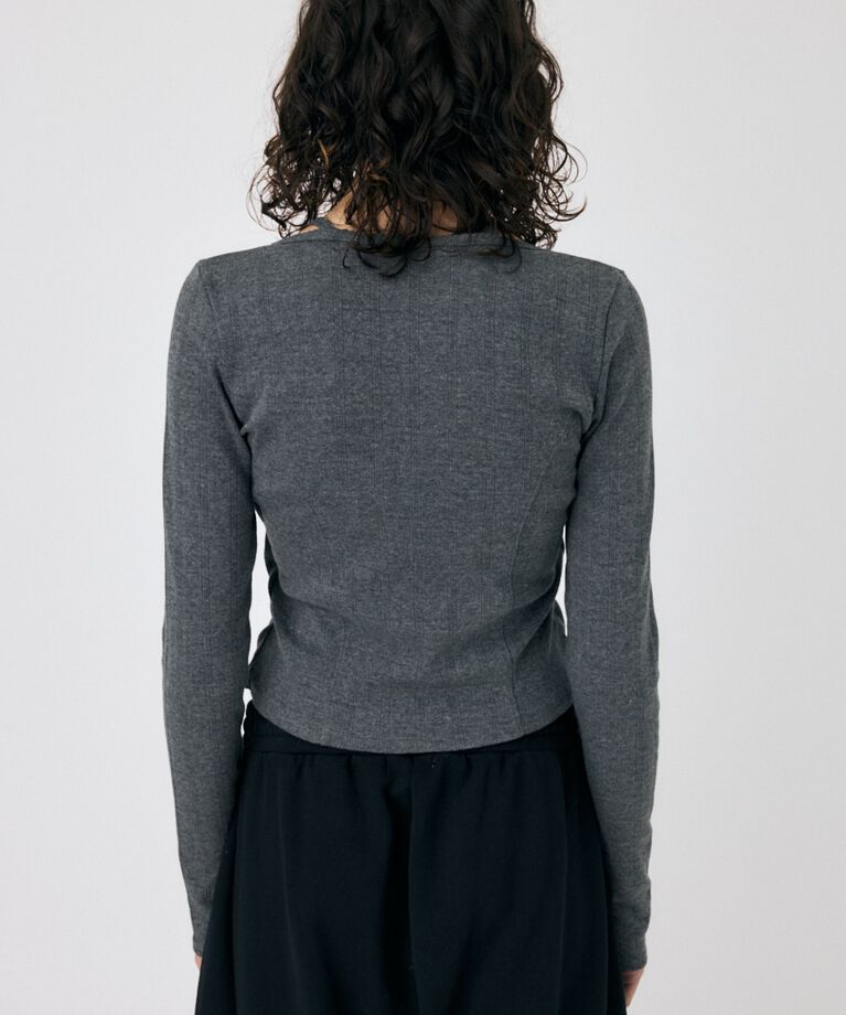MOUSSY「LAYERED 2WAY カーディガン」|Tシャツ・カットソー|