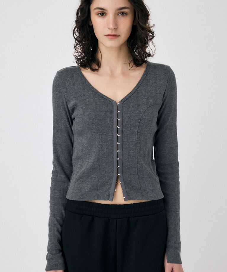 MOUSSY「LAYERED 2WAY カーディガン」|Tシャツ・カットソー|