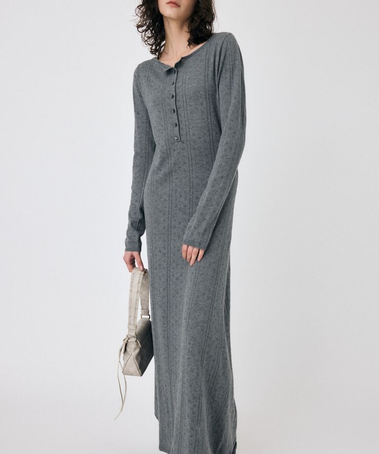 MOUSSY「POINTELLE マキシドレス」|ワンピース|C.GRY