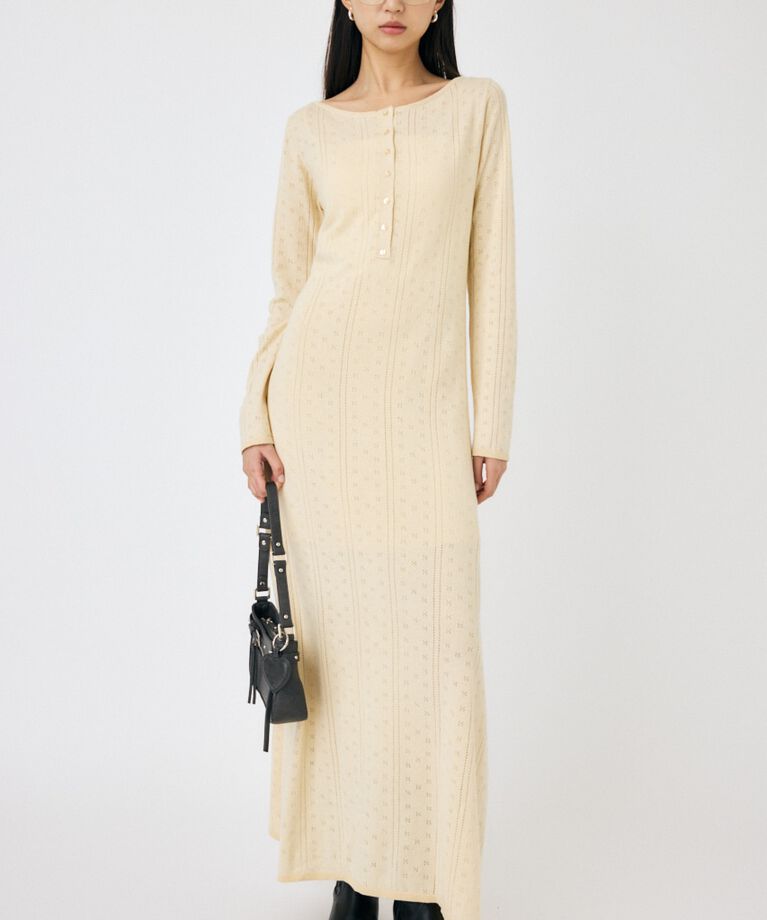 MOUSSY「POINTELLE マキシドレス」|ワンピース|