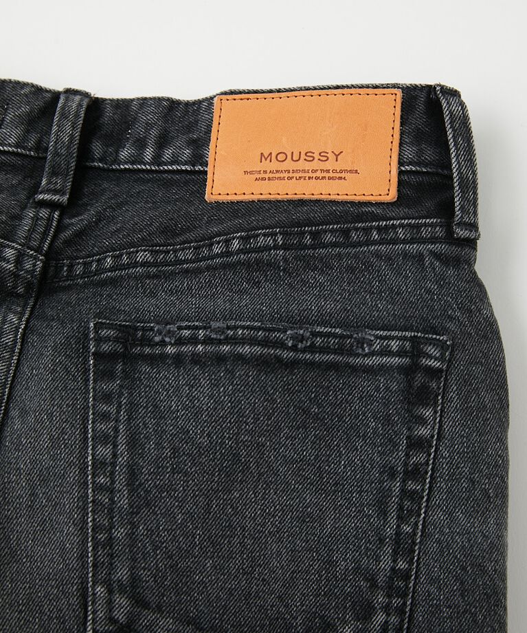 MOUSSY「MVS BLACK FLARE(L) / ロングサイズ」|デニム|