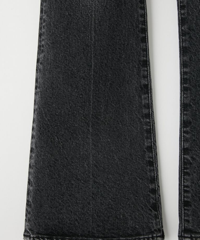MOUSSY「MVS BLACK FLARE(L) / ロングサイズ」|デニム|