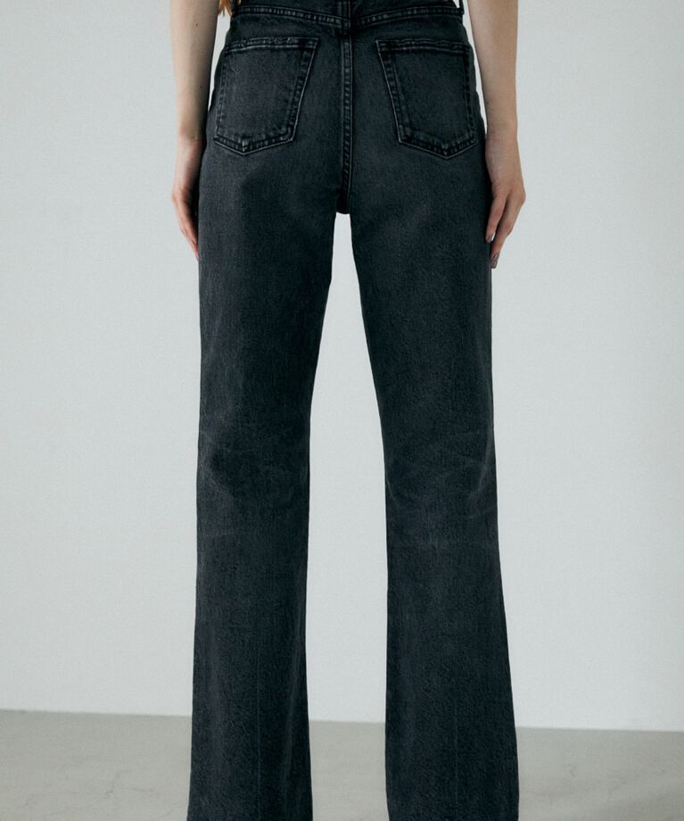 MOUSSY「MVS BLACK FLARE(L) / ロングサイズ」|デニム|
