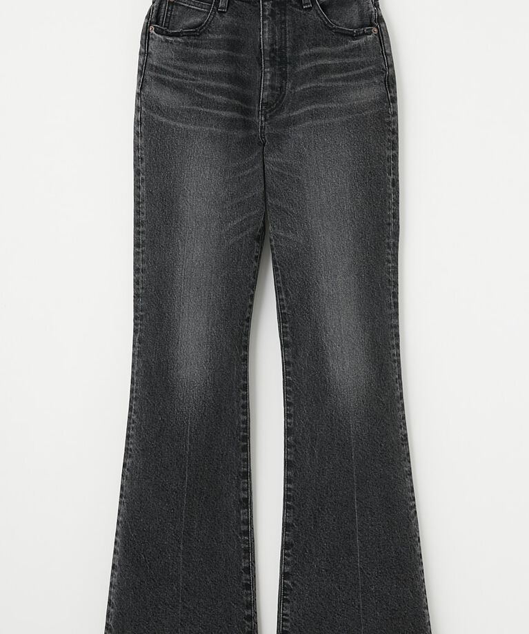 MOUSSY「MVS BLACK FLARE(L) / ロングサイズ」|デニム|