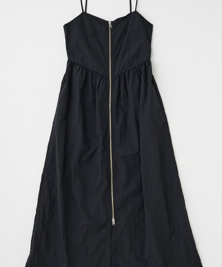 MOUSSY「FRONT ZIP NYLON キャミドレス」|ワンピース|