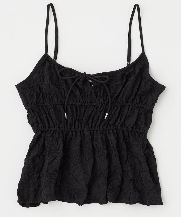 MOUSSY「CRINKLED サテンキャミ」|キャミソール|