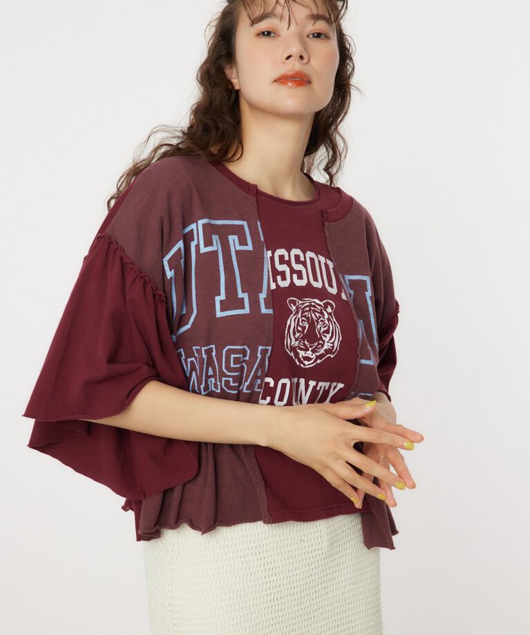 RODEO CROWNS「ドッキングカレッジトップス」|Tシャツ・カットソー|