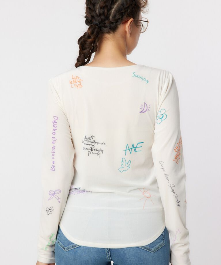 RODEO CROWNS「Brushedテキストシアートップス」|Tシャツ・カットソー|