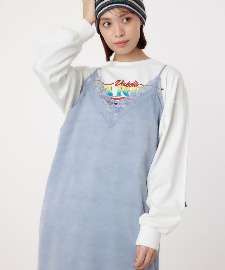 RODEO CROWNS「サテンレースキャミワンピース」|ワンピース|