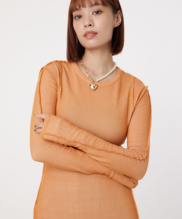 RODEO CROWNS「STITCH SLIM リブトップス」|Tシャツ・カットソー|ORG