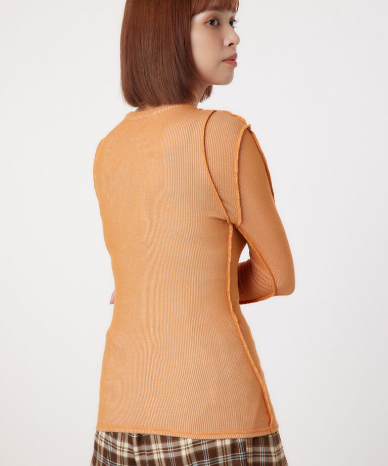 RODEO CROWNS「STITCH SLIM リブトップス」|Tシャツ・カットソー|