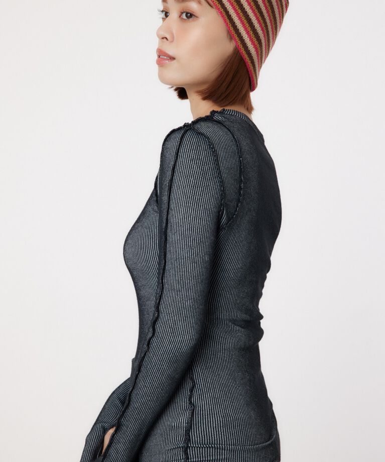 RODEO CROWNS「STITCH SLIM リブトップス」|Tシャツ・カットソー|