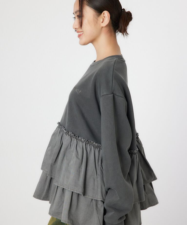 RODEO CROWNS「ピグメント布帛ドッキングトップス」|Tシャツ・カットソー|
