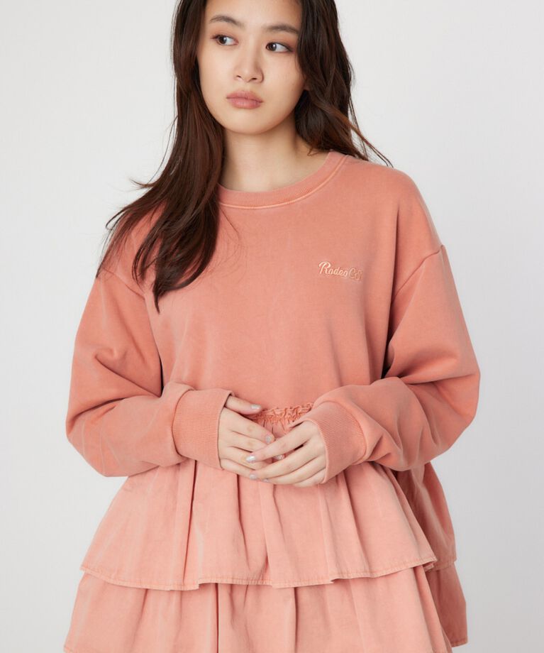 RODEO CROWNS「ピグメント布帛ドッキングトップス」|Tシャツ・カットソー|D/ORG3