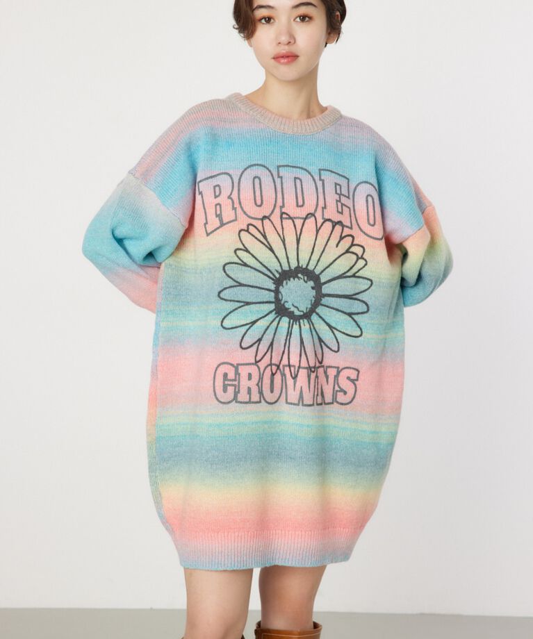 RODEO CROWNS「2wayフラワーニットワンピース」|ワンピース|
